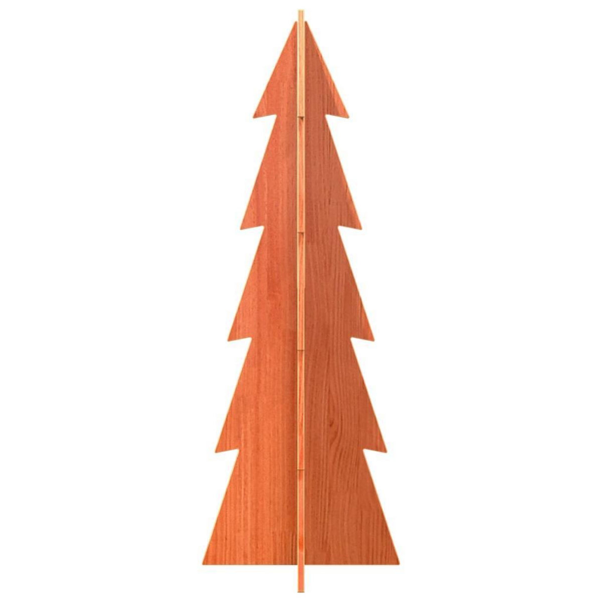 VIDAXL Arbre de Noël en bois pour decoration 112 cm bois de pin massif