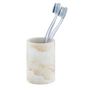 Voir la diapositive 2 : Wenko Gobelet de salle de bain design marbre Odos - Blanc