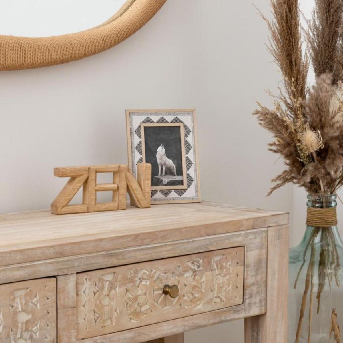 ATMOSPHERA Mot Déco à Poser  Zen  23cm Naturel