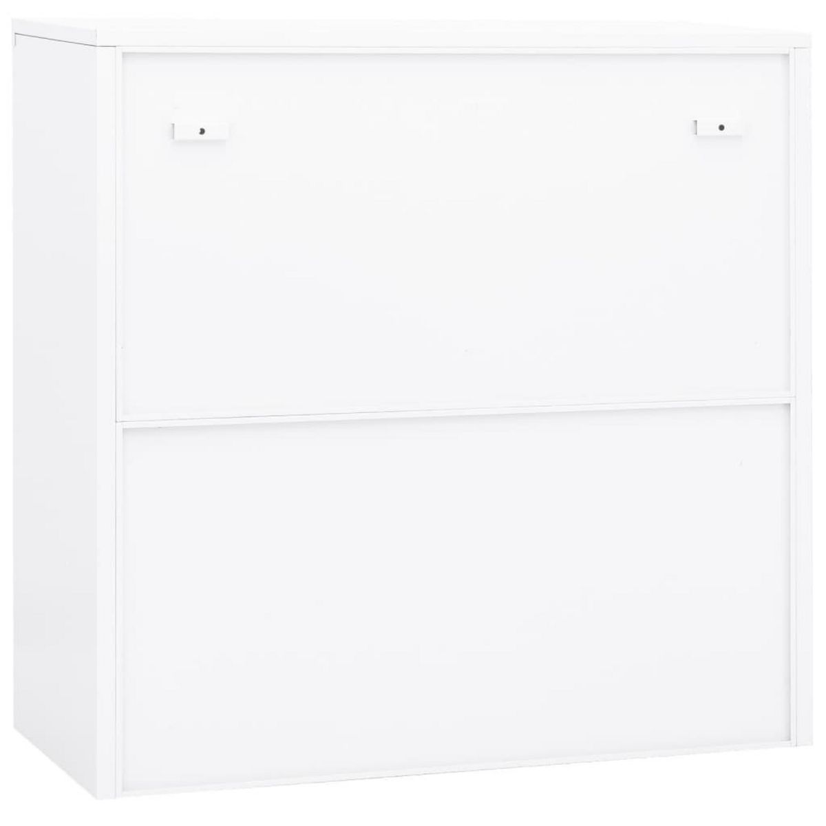 VIDAXL Armoire de bureau Blanc 90x40x90 cm Acier