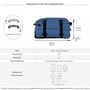 Voir la diapositive 2 : David Jones Sac de voyage cabine à roulettes 35L double compartiment 50cm