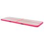 Voir la diapositive 4 : VIDAXL Tapis gonflable de gymnastique avec pompe 400x100x10cm PVC Rose