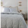 Voir la diapositive 3 : BATON ROUGE Parure housse de couette 100% gaze de coton imprimé edana