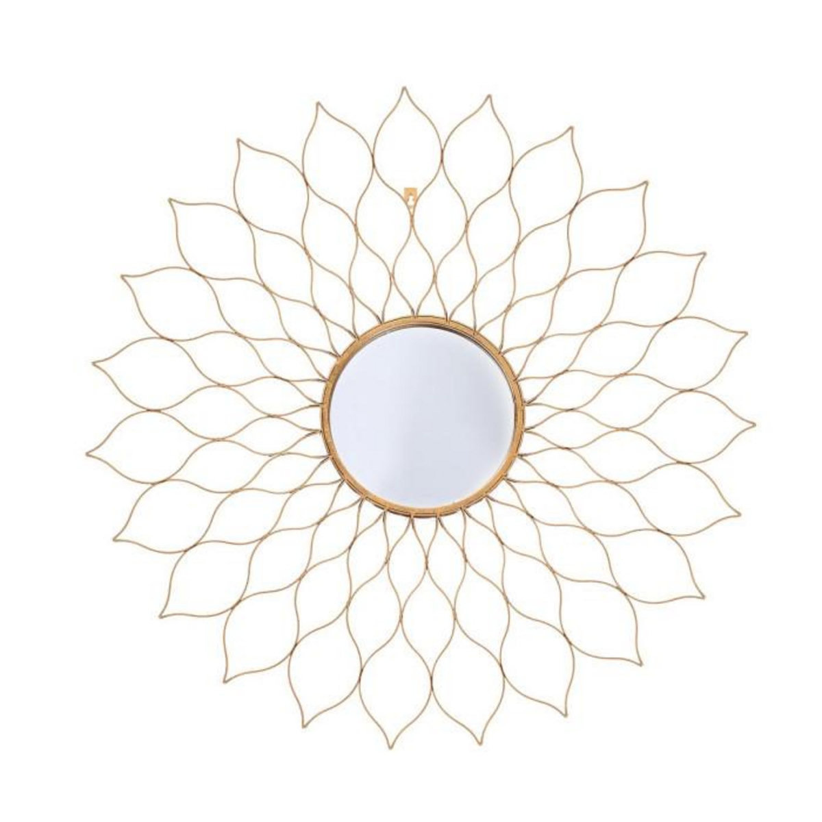 Paris Prix Miroir Mural Design  Nero  80cm Or