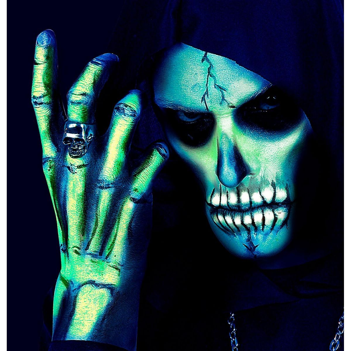 WIDMANN Tube De Maquillage à l'Eau - Phosphorescent : Vert