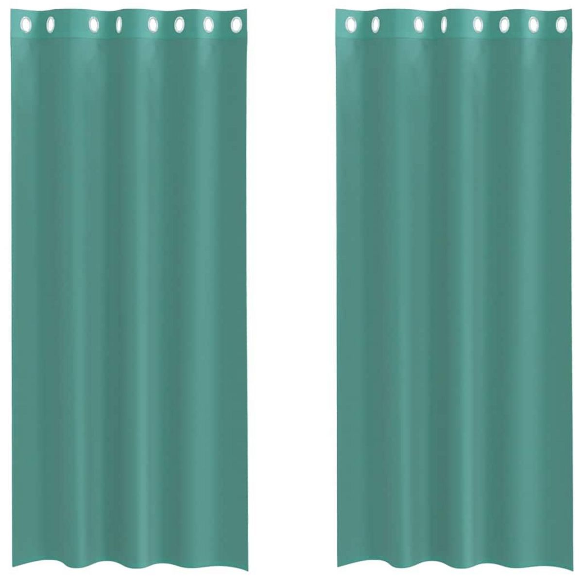 VIDAXL Rideaux en voile avec œillets 2 pcs turquoise