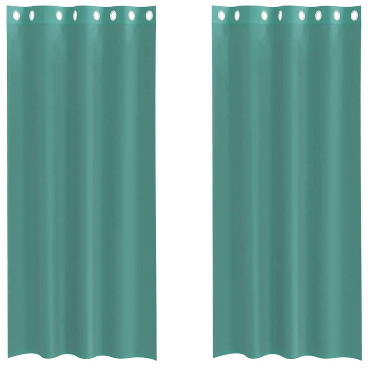 VIDAXL Rideaux en voile avec œillets 2 pcs turquoise