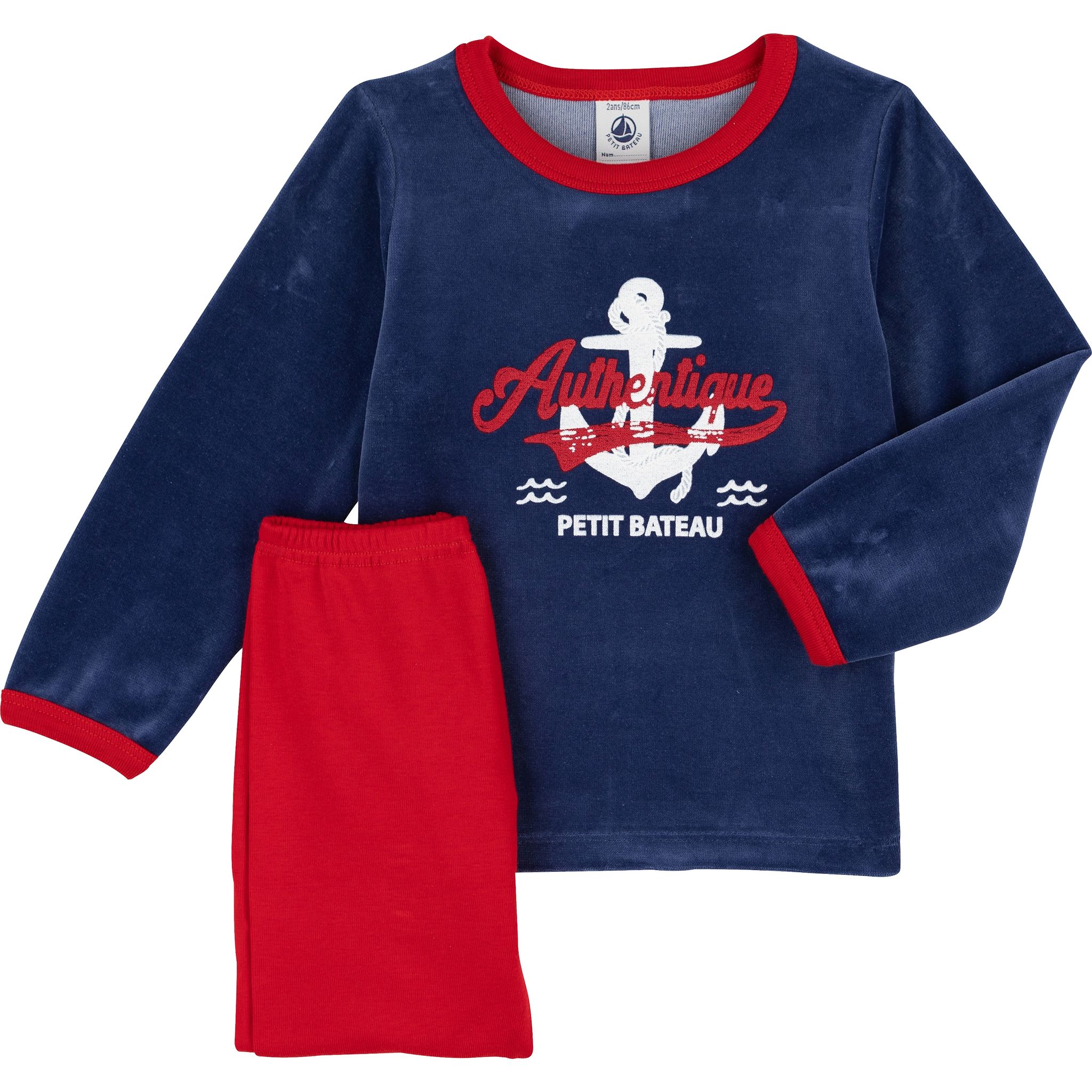 Pyjama Short Petit Bateau Garçon – Lot De 2, 100% Coton, Fabrication Française