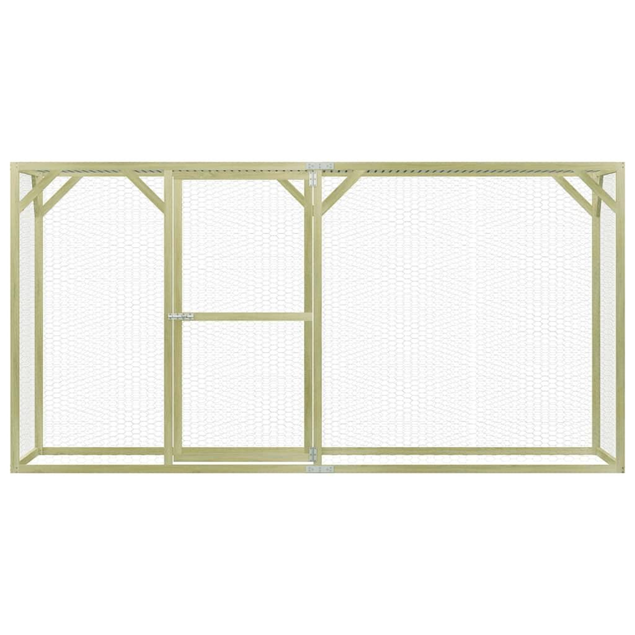 Voir la diapositive 2 : VIDAXL Poulailler 1,5x3x1,5 m Pinede impregnee