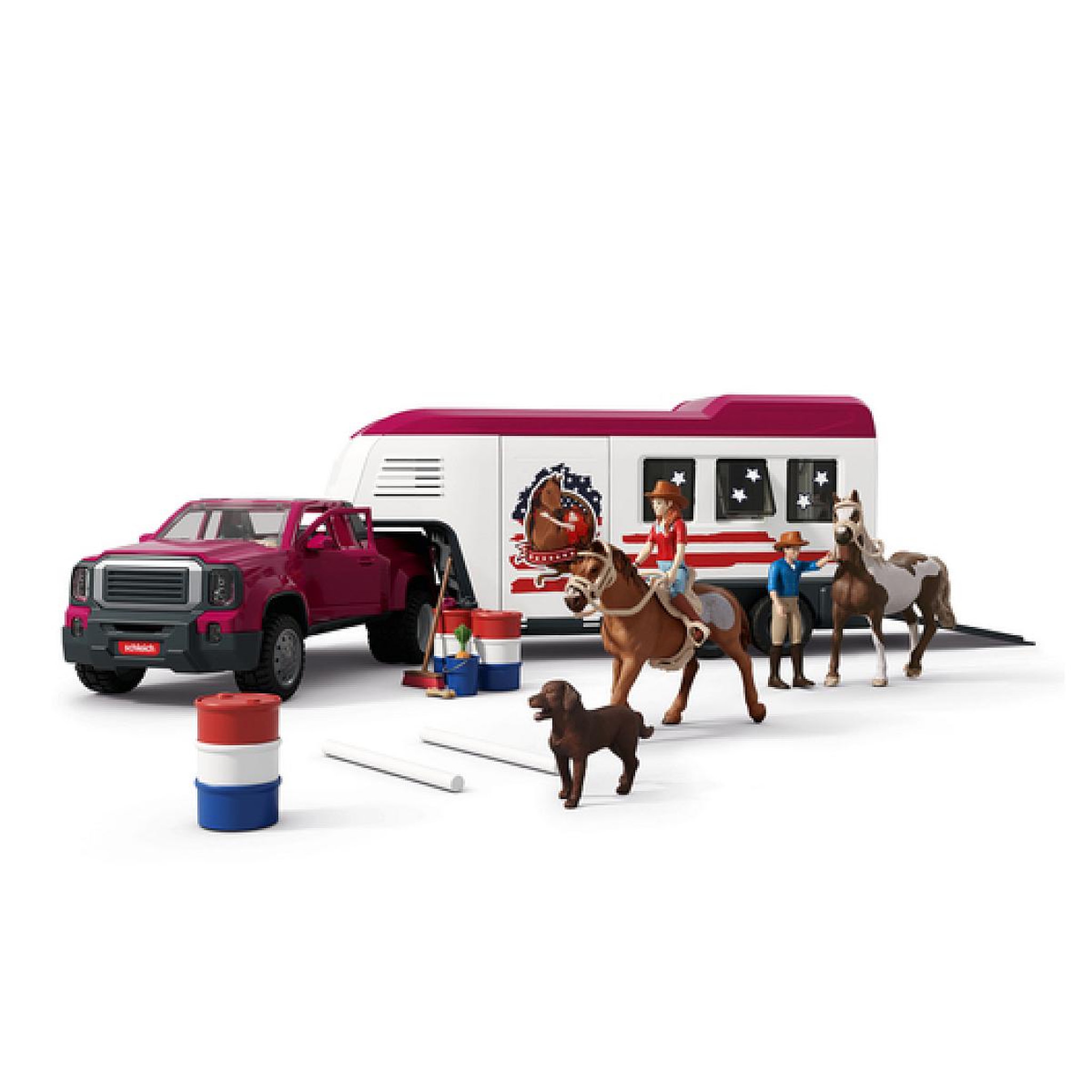 Schleich 42705 Pick-up et sa grande remorque equestre