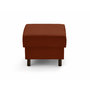 Voir la diapositive 5 : LISA DESIGN Jake - pouf en velours côtelé - pieds bois foncé