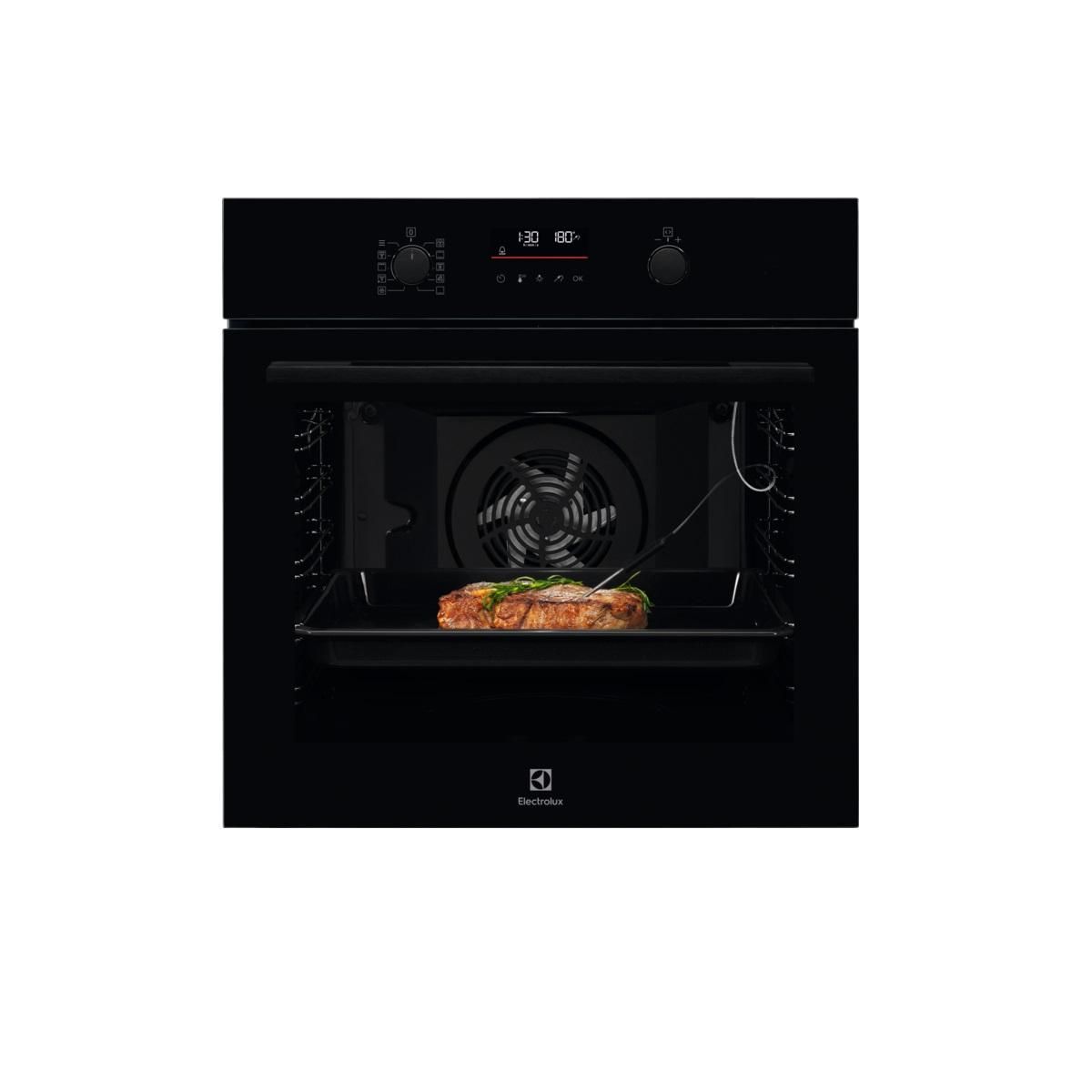 ELECTROLUX Four intégrable multifonction 72l 60cm pyrolyse noir - KOEDP47K