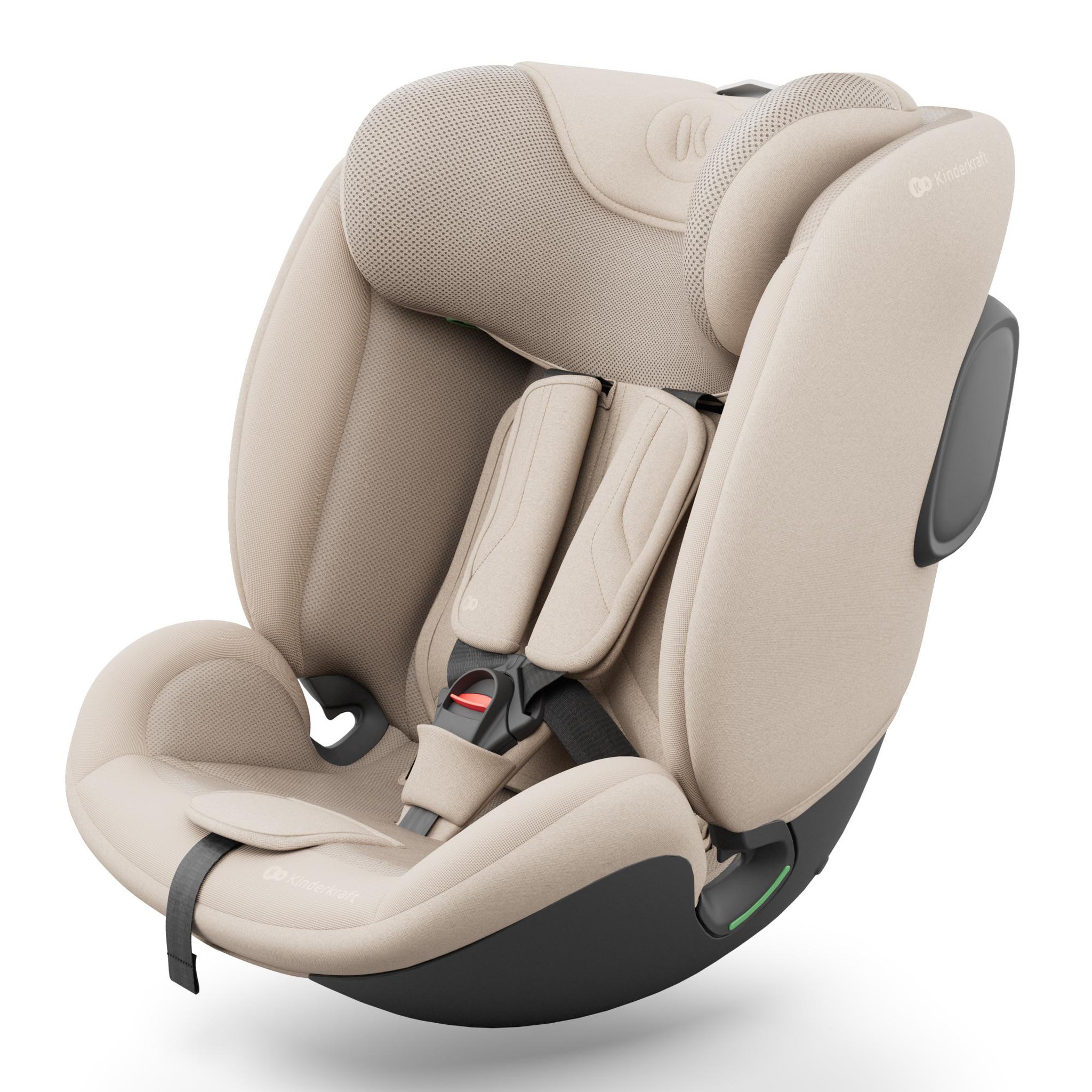 KINDERKRAFT Siège auto isofix enfant réglable. Coloris disponibles : Noir, Beige, Gris