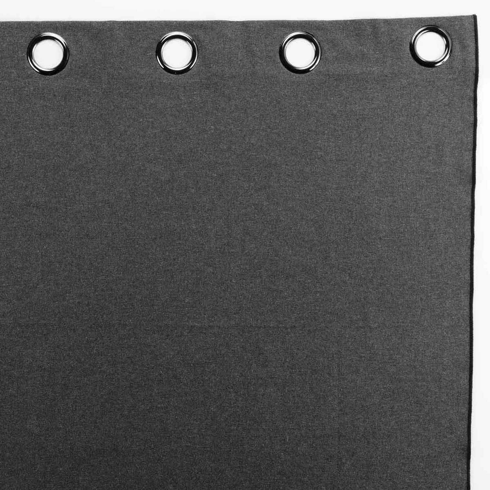 Voir la diapositive 3 : Douceur d'Intérieur Rideau à œillets  mistraline  140x240cm anthracite
