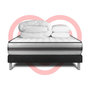 Voir la diapositive 6 : VITALIT Pack prêt à dormir VITALPOWER RECOVER 200 x 200 cm sommier Kit noir
