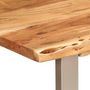 Voir la diapositive 5 : VIDAXL Table a dîner 110x50x76 cm Bois d'acacia solide
