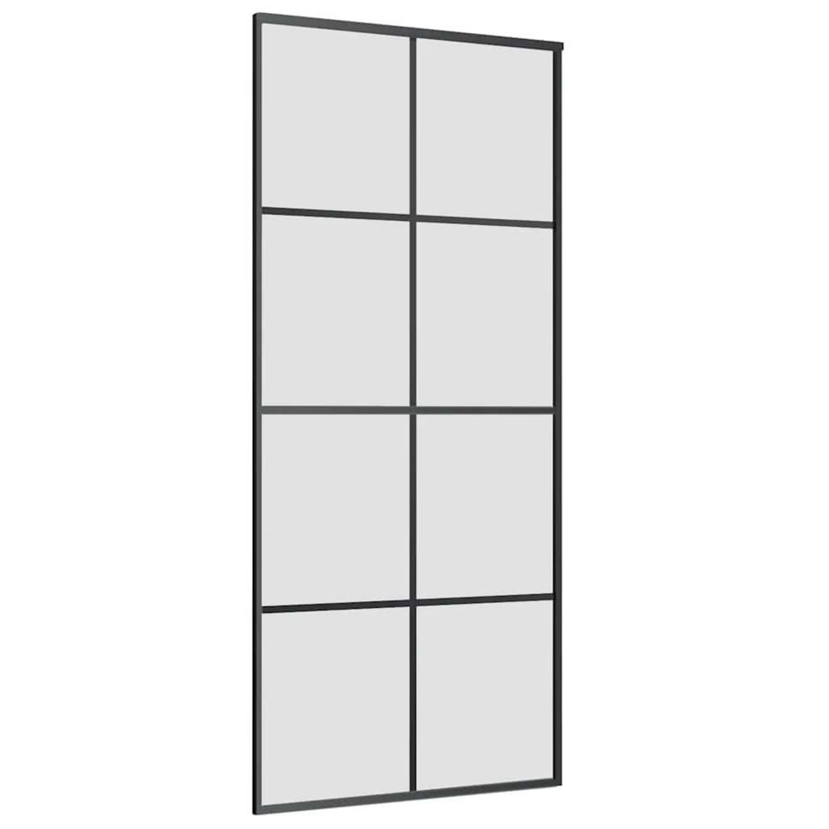 VIDAXL Porte coulissante avec kit de quincaillerie 90x205 cm Verre ESG