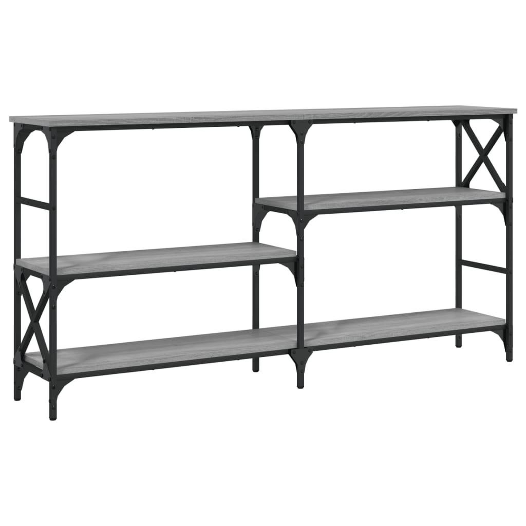 Voir la diapositive 2 : VIDAXL Table console sonoma gris 150x29x76,5 cm bois d'ingenierie