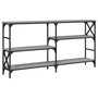 Voir la diapositive 2 : VIDAXL Table console sonoma gris 150x29x76,5 cm bois d'ingenierie