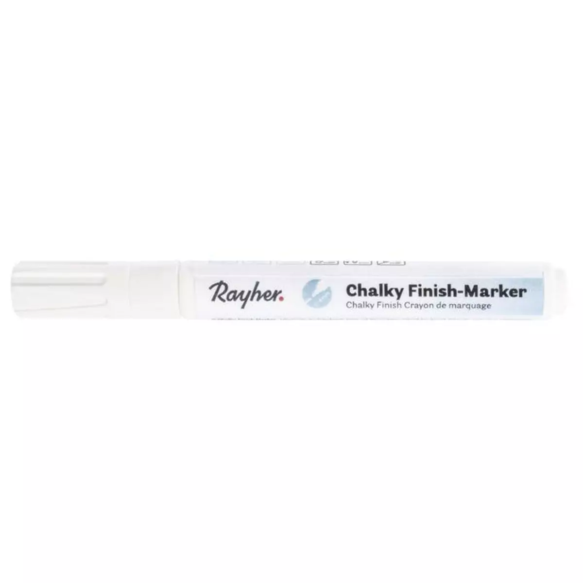 Rayher Marqueur-craie à pointe ronde 2-4 mm Chalky Finish - Blanc