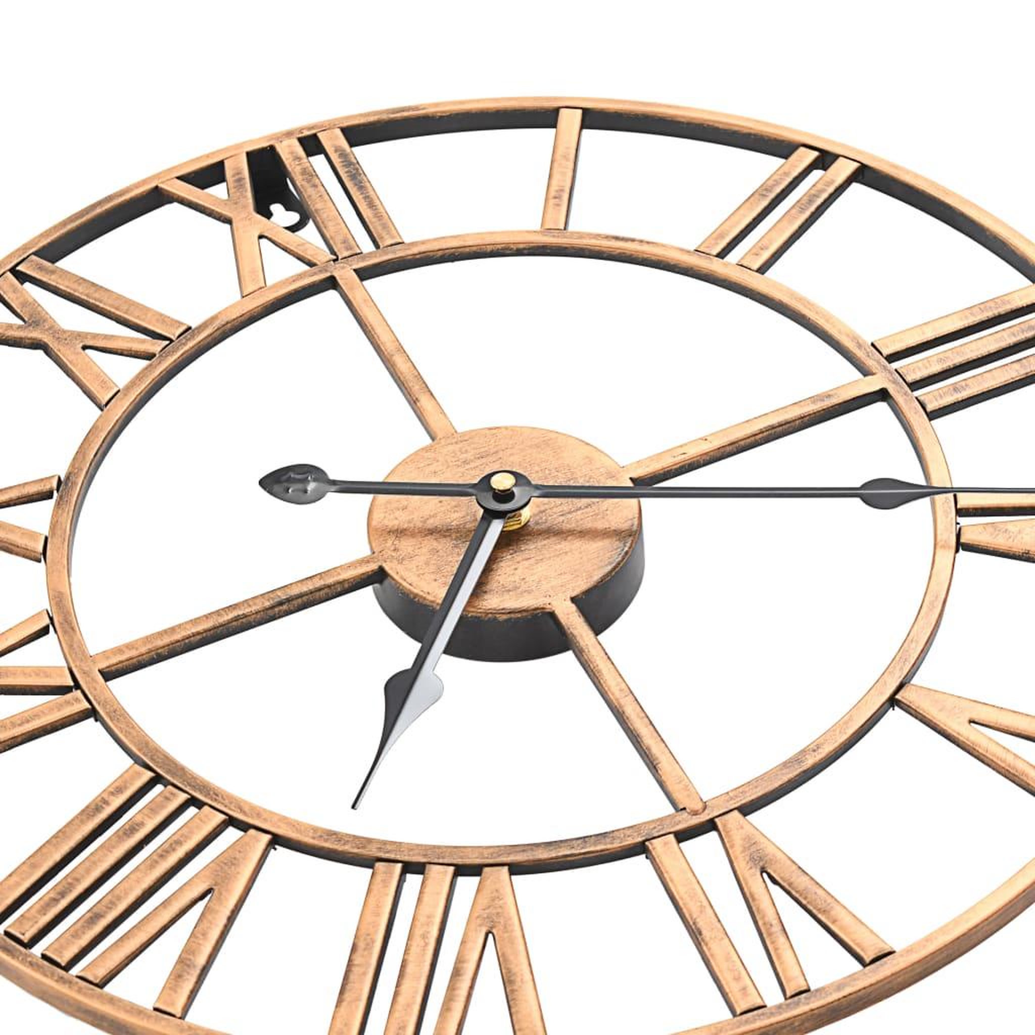 Voir la diapositive 4 : VIDAXL Horloge murale Metal 40 cm Dore