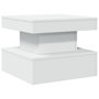 Voir la diapositive 3 : VIDAXL Table basse avec lumieres LED blanc 50x50x40 cm
