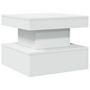 Voir la diapositive 3 : VIDAXL Table basse avec lumieres LED blanc 50x50x40 cm