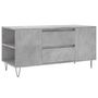 Voir la diapositive 2 : VIDAXL Table basse gris beton 102x44,5x50 cm bois d'ingenierie