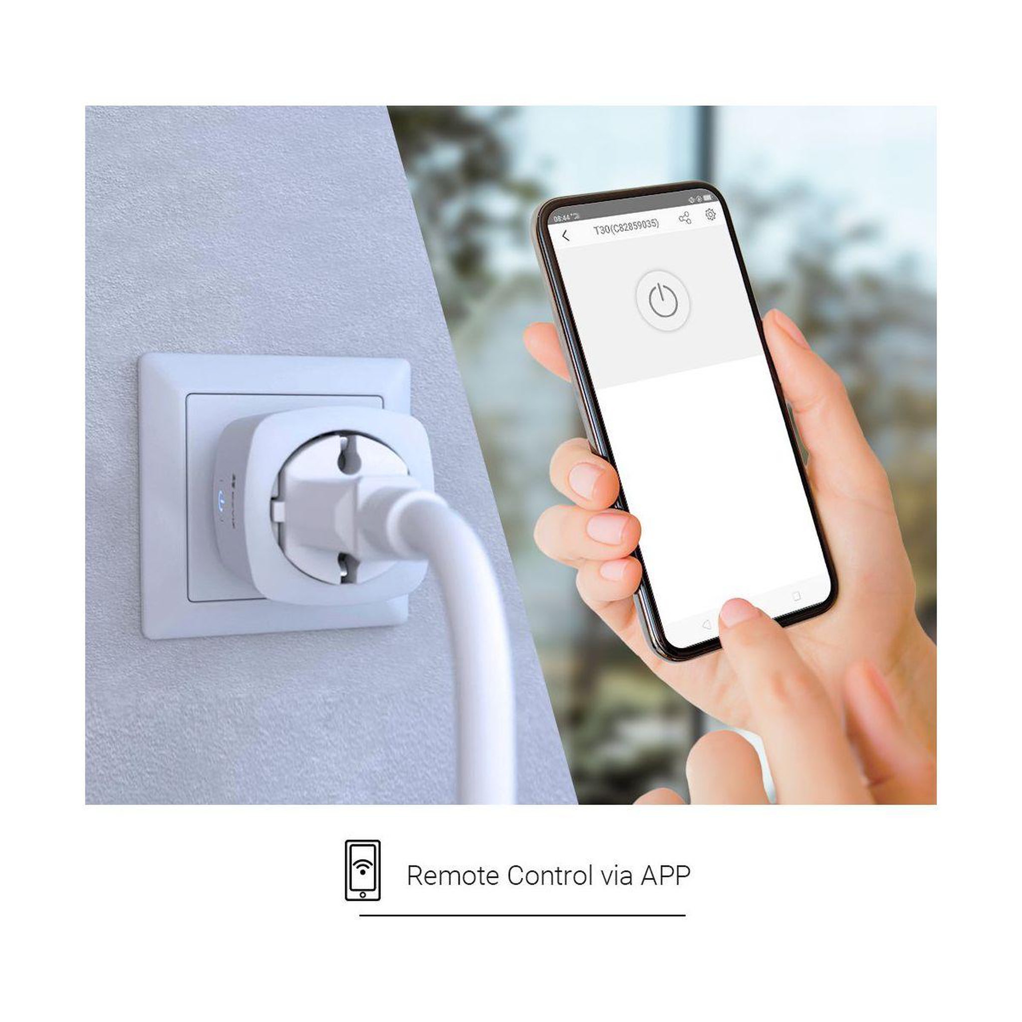 Voir la diapositive 2 : EZVIZ Prise connectée T30-10A - Wifi 2.4Ghz