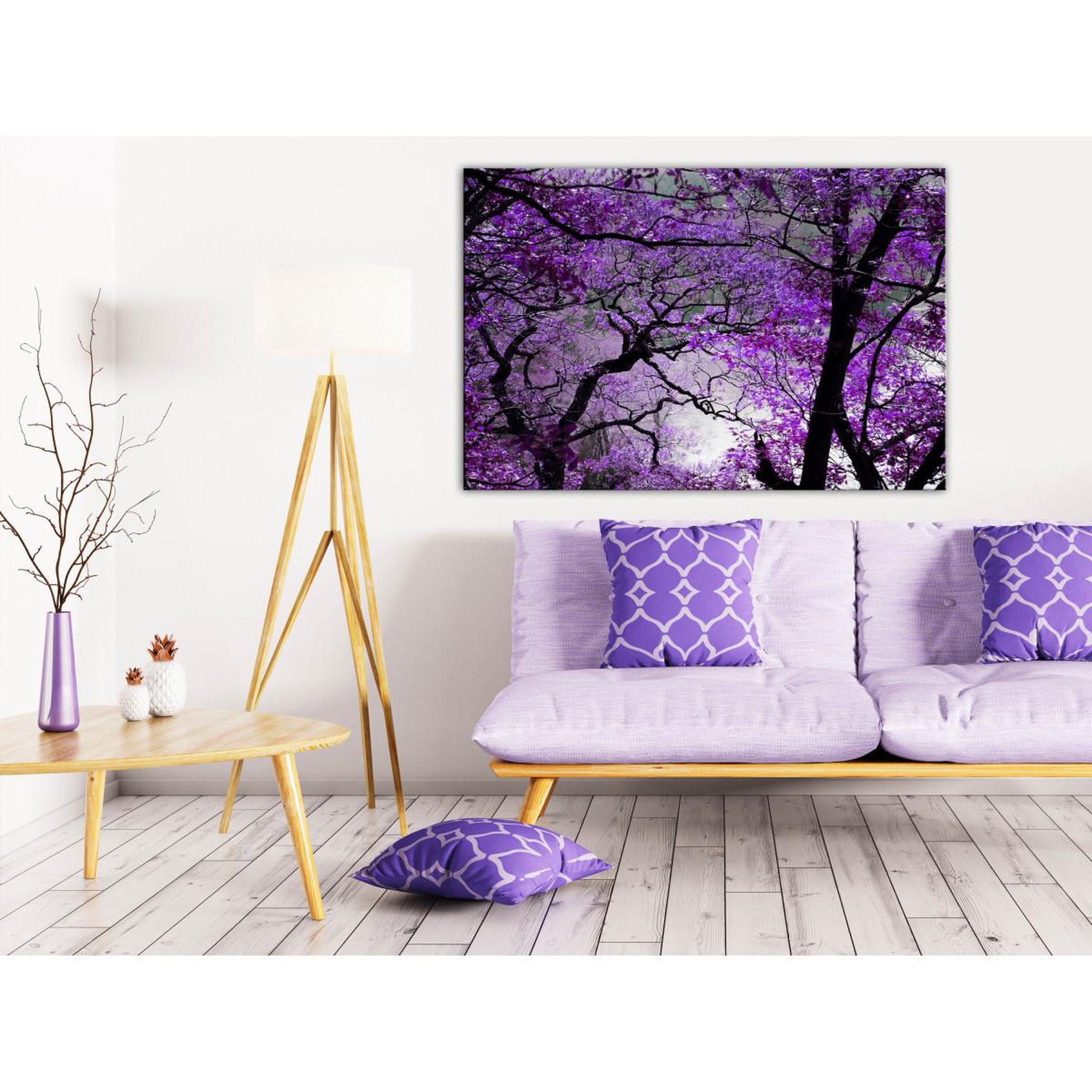 Voir la diapositive 2 : Paris Prix Tableau imprimé  purple afternoon wide