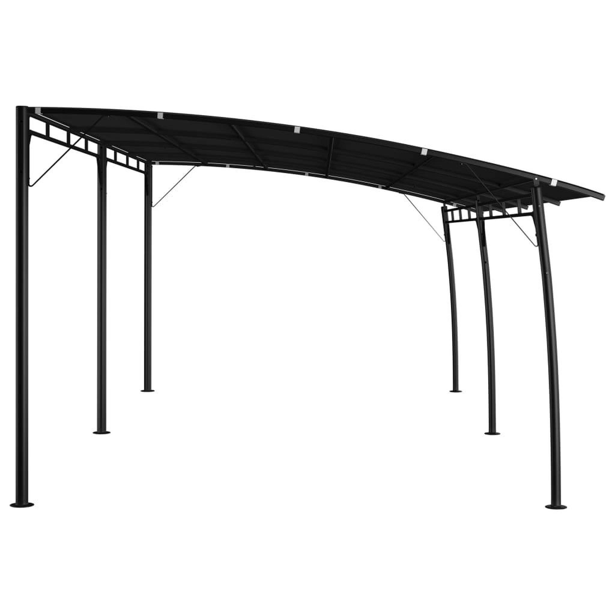 Voir la diapositive 3 : VIDAXL Auvent pare-soleil de jardin 6x3x2,55 m Anthracite