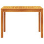 Voir la diapositive 4 : VIDAXL Table a manger de jardin 110x55x75 cm bois massif d'acacia