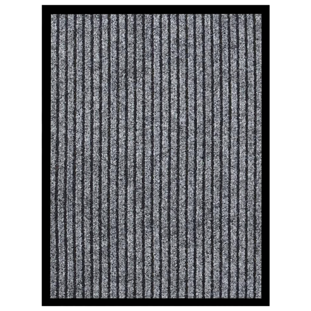 VIDAXL Paillasson raye Gris 40x60 cm
