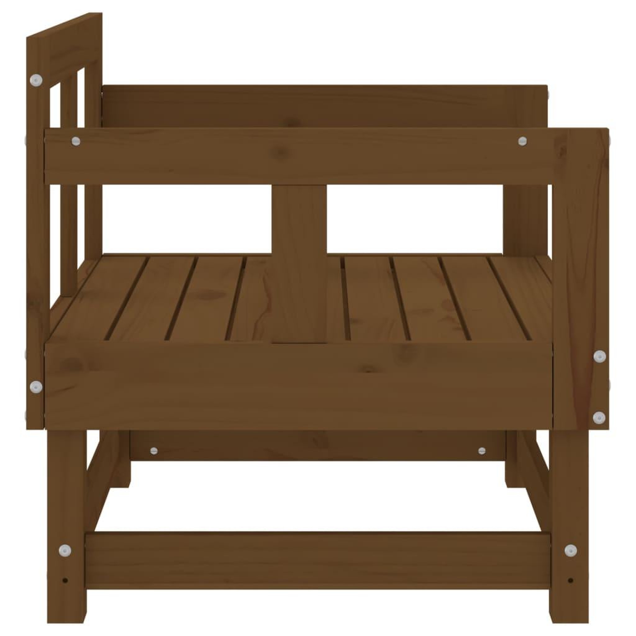 Voir la diapositive 5 : VIDAXL Chaises de jardin lot de 2 marron miel bois massif de pin
