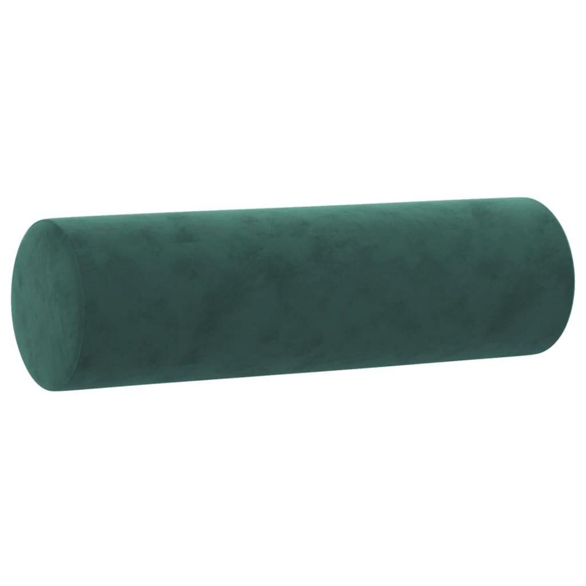 VIDAXL Coussins decoratifs lot de 2 Vert fonce Ø15x50 cm Velours