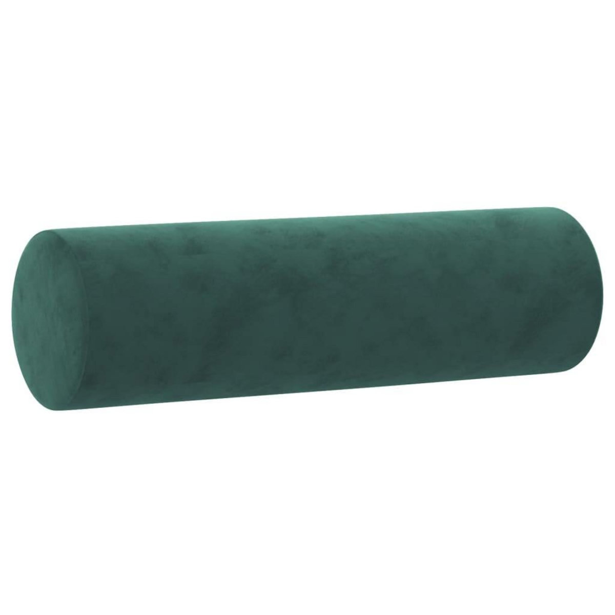 VIDAXL Coussins decoratifs lot de 2 Vert fonce Ø15x50 cm Velours