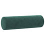 Voir la diapositive 3 : VIDAXL Coussins decoratifs lot de 2 Vert fonce Ø15x50 cm Velours
