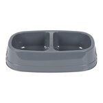 FORNORD Gamelle double pour chien et chat CALI. Coloris disponibles : Gris, Vert