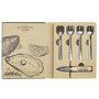 Voir la diapositive 3 : Paris Prix Coffret Huîtres  Couteau & 4 Fourchettes  14cm Naturel