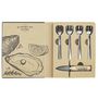 Voir la diapositive 3 : Paris Prix Coffret Huîtres  Couteau & 4 Fourchettes  14cm Naturel
