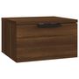 Voir la diapositive 2 : VIDAXL Table de chevet murale Chene marron 34x30x20 cm