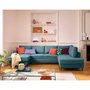 Voir la diapositive 1 : LISA DESIGN Jake - canapé panoramique d'angle droit 7 places convertible avec coffre en tissu velours relief