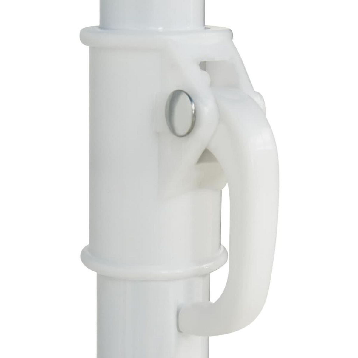 VIDAXL Parasol de plage Hawaii blanc 180 cm