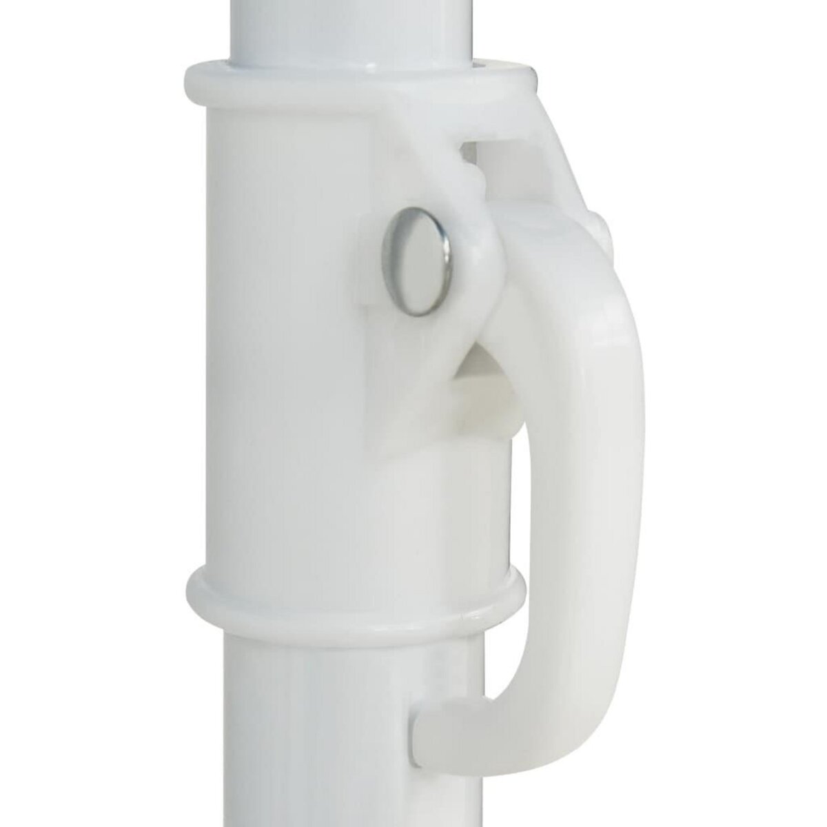 VIDAXL Parasol de plage Hawaii blanc 180 cm