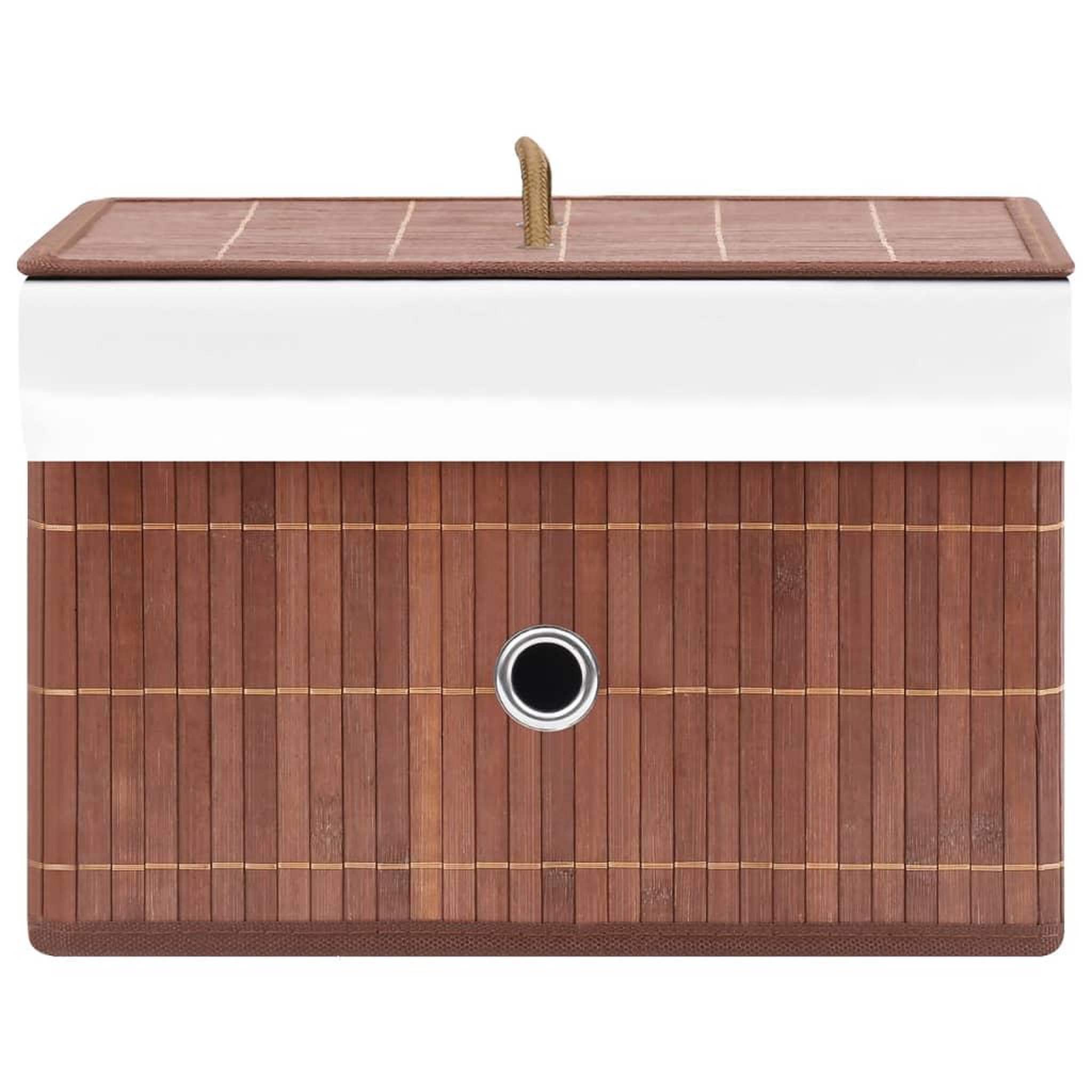 Voir la diapositive 5 : VIDAXL Boîtes de rangement en bambou 4 pcs Marron