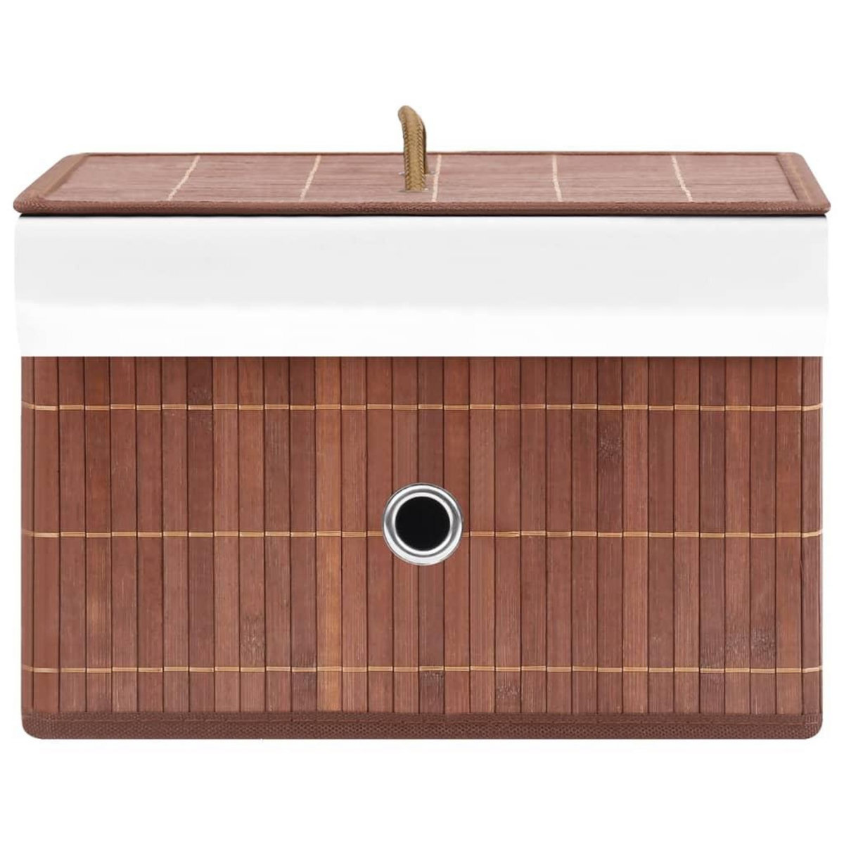 VIDAXL Boîtes de rangement en bambou 4 pcs Marron