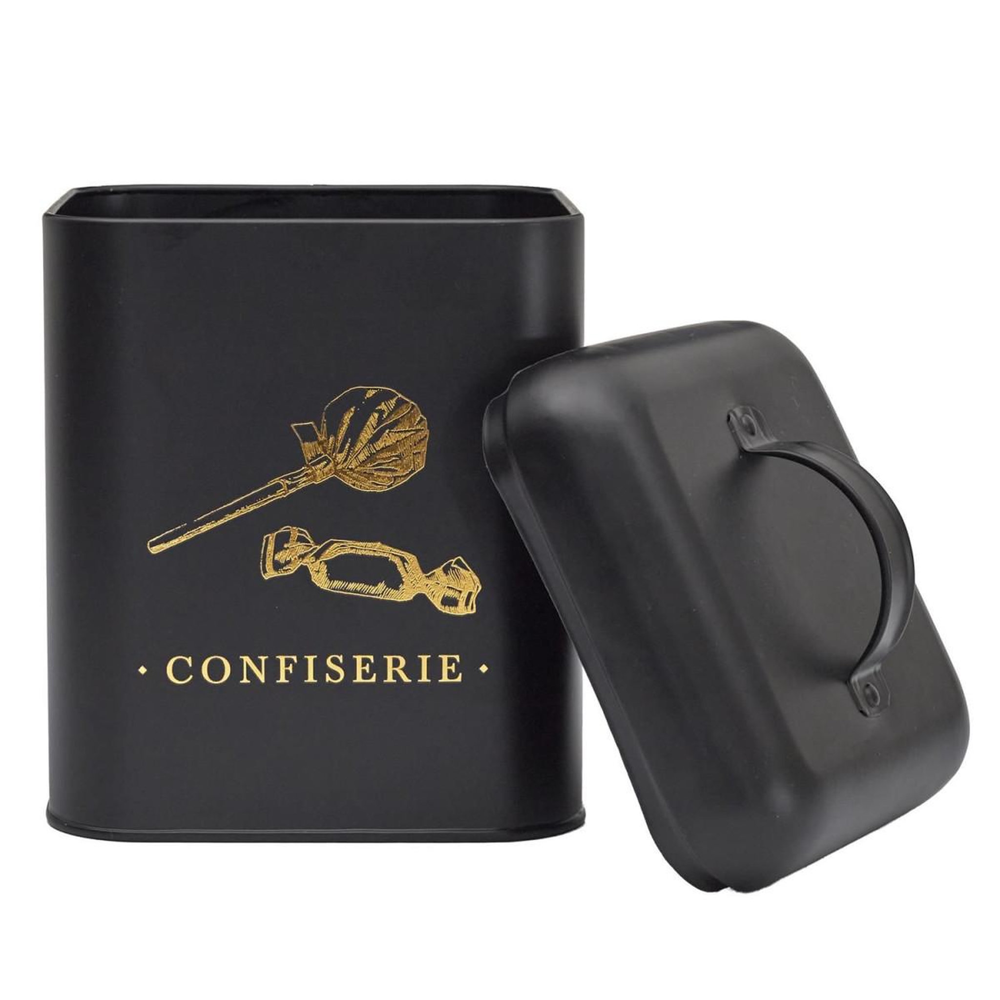 Voir la diapositive 3 : COOK CONCEPT Boîte à confiserie en métal  lounge  22cm noir