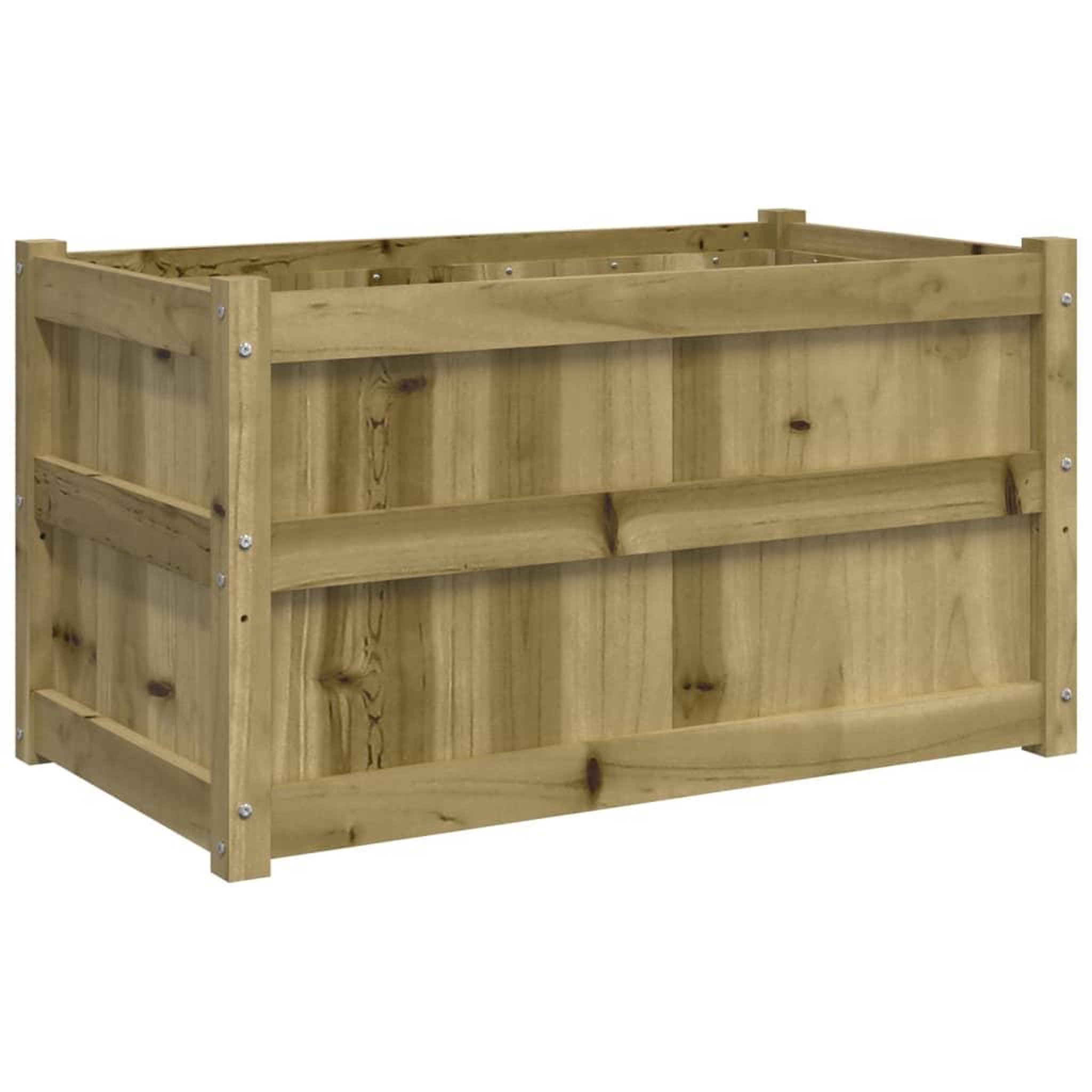 Voir la diapositive 5 : VIDAXL Jardinieres 2 pcs bois de pin impregne