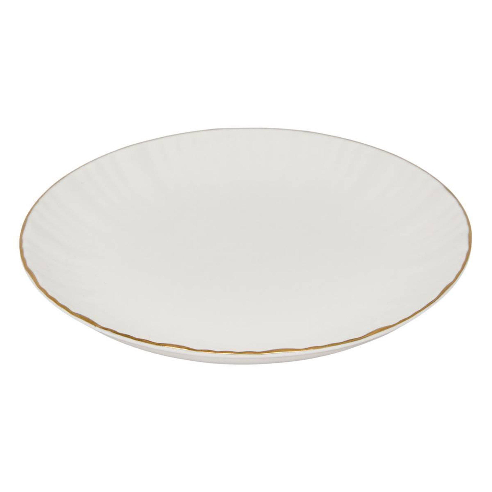 Voir la diapositive 2 : SECRET DE GOURMET Lot de 6 assiettes à pain  daphné  14cm blanc