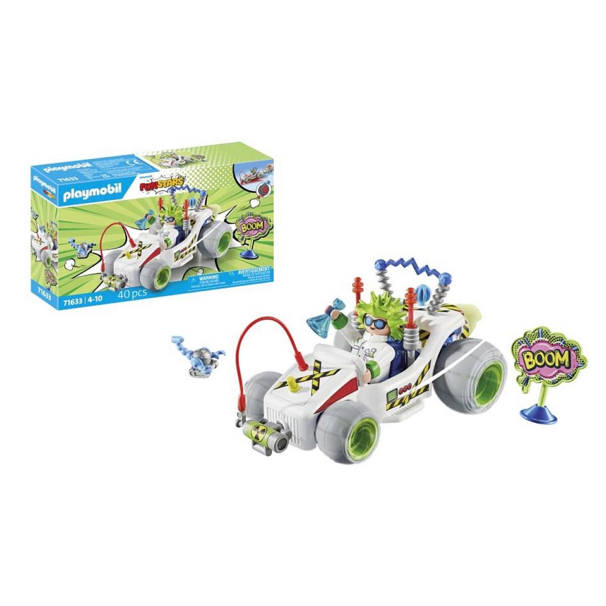 PLAYMOBIL 71633 Funstars Chercheur et kart